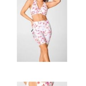 sports bra and shorts